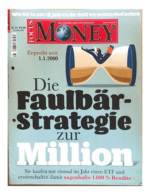 Focus Money, Titel: Die Faulbär-Strategie zur Million
