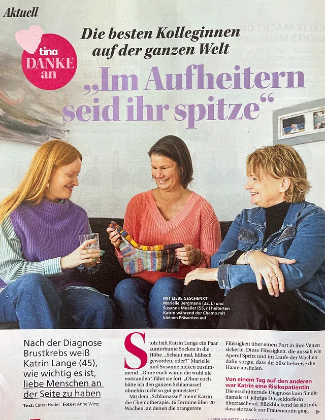 tina, Artikel über Katrin Lange mit Buchtipp zu „Bei Gegenwind loslaufen“