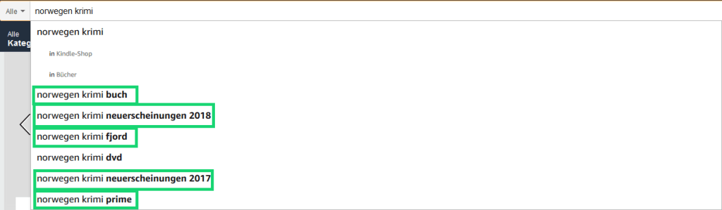 Keywords für eBooks und Bücher finden - Teil 2 - Norwegen Krimi auf Amazon
