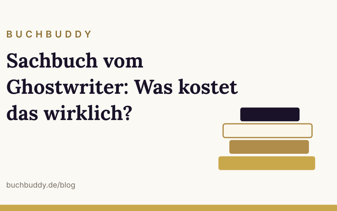Sachbuch vom Ghostwriter: Was kostet das wirklich?